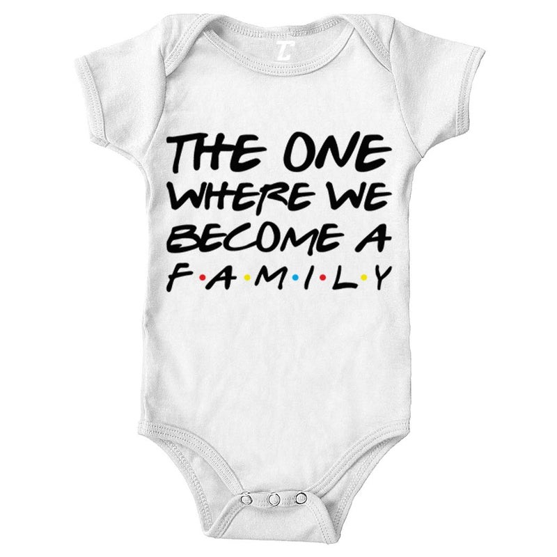 Tcombo Sitcom Parody - Funny Cute Friend Bodysuit (White, Newborn) - Image 1